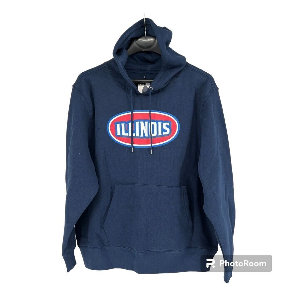 State Of Mine Hoodie XL Mens Illinois State New with tags‎ Navy Fleece Lined